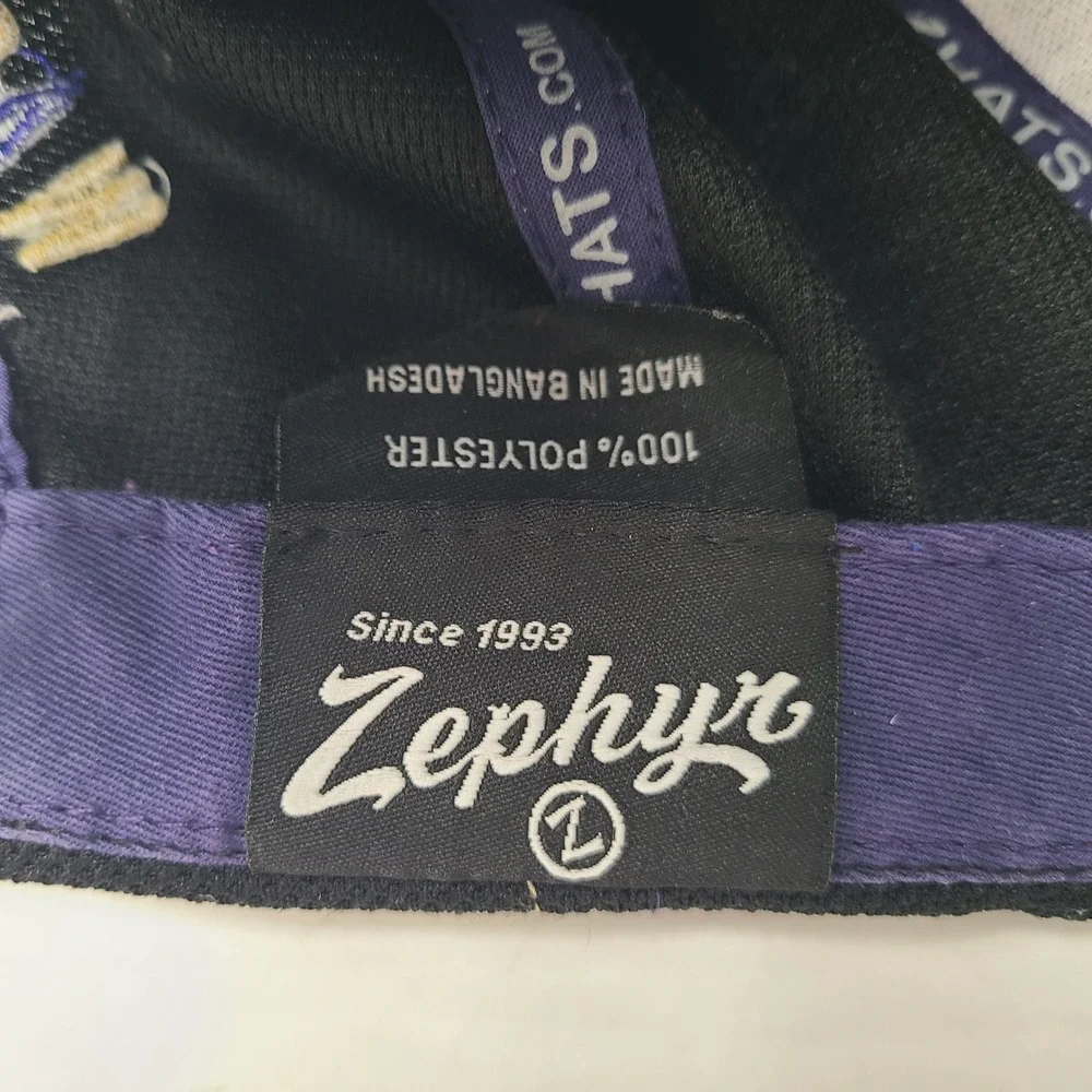 Washington Huskies Hat Adjustable Zephyr Black Purple‎ Gold NCAA University Men